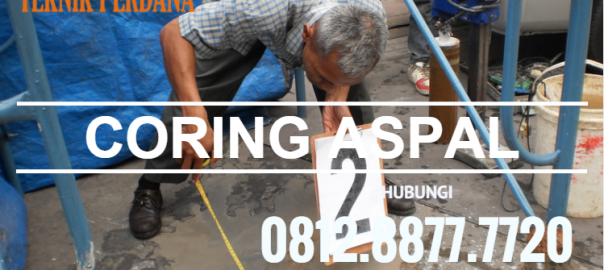 coring aspal